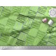 thumbnail image 2 of Soimoi Green Silk Fabric Geometric African Print Fabric by the Yard 42 Inch Wide, 2 of 3