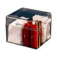 thumbnail image 1 of yeacher Support de Cotons-Tiges pour Bureau, Étui de Boîte pour Hydropulseurs, Tampons en Acrylique et Coton, Support de Cotons-Tiges en Gaze, Organisateur en Plastique pour Maquillage et Rouges à Lèvres pour Éponges de Maquillage, 1 of 8