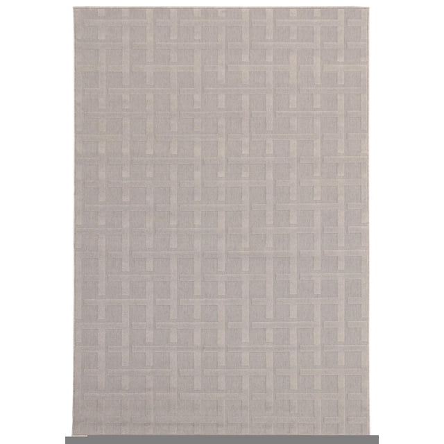ECARPET Indoor/Outdoor for Balcony, Patio and Garden Villa Grey Rug