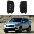 thumbnail image 2 of Coque de Clé à Distance, Couvercle de Porte-Clés de Protection Résistant à l'Usure 3 Bouton de Remplacement pour Santa Fe Ix45 2013-2014 pour Voiture, 2 of 8