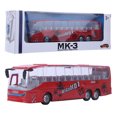 thumbnail image 2 of Autobus de Simulation, Forme Réaliste Généreuse Robuste Finition Exquise Jouet Autobus, Enfants Adultes pour Amis Ados Collègues Rouge, 2 of 8