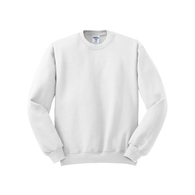 Jerzees Adult NuBlend Crew Neck Sweatshirt, XL, White