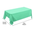 thumbnail image 3 of HHBEAUTY Rectangle Vinyl Tablecloth, Waterproof Spillproof Plastic Backed Table Cloth, Wipe Clean Table Cover for Dining, Buffet Parties and Camping (54" x 72"), 3 of 7