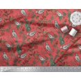 thumbnail image 2 of Soimoi Poly Georgette Fabric Bird & Leaf Bird Fabric Prints By Yard 42 Inch Wide, 2 of 3