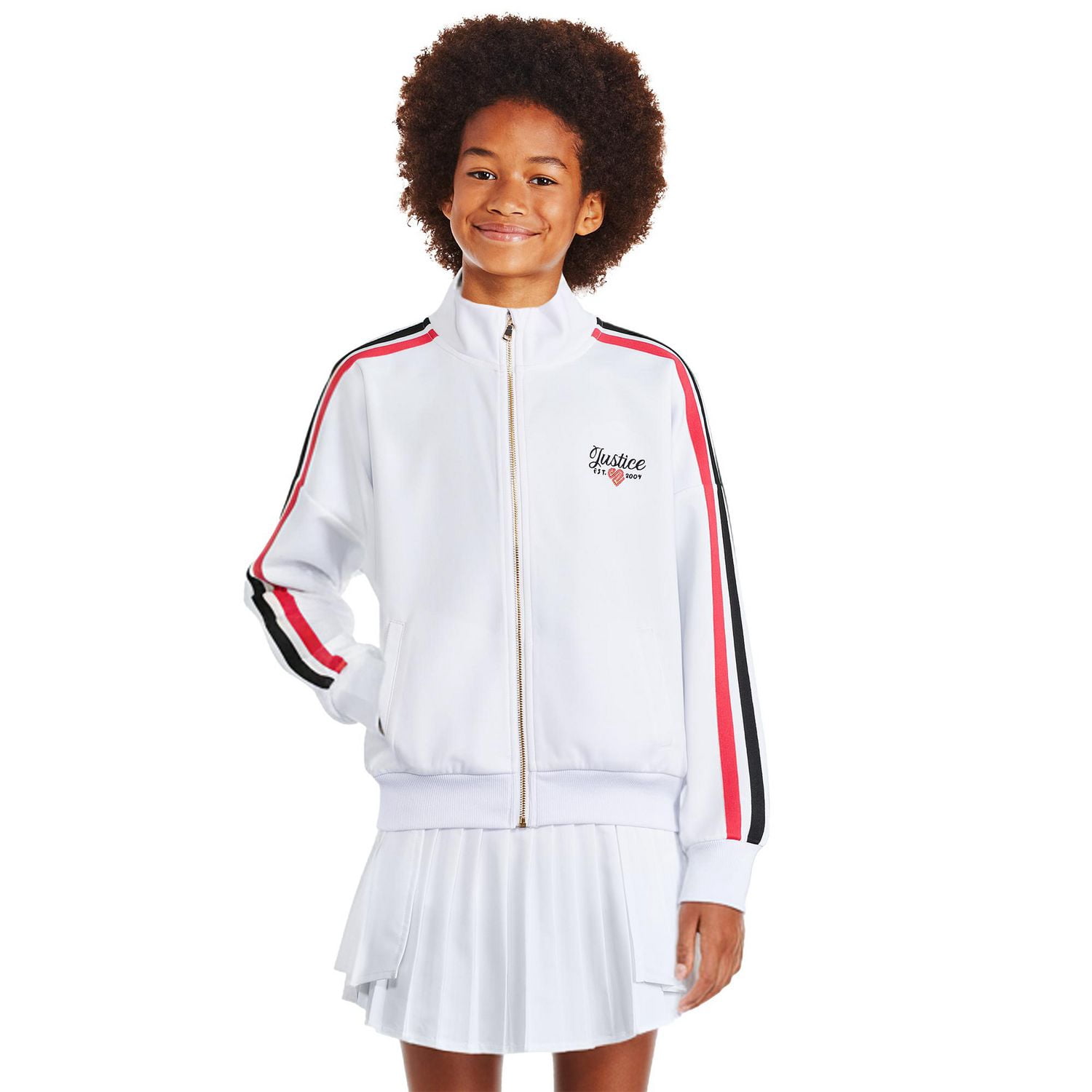 Veste en tricot doux Justice pour filles