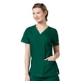 thumbnail image 1 of Red Panda Women's V-Neck Two Pocket Solid Scrub Top [XXS - 5XL, FREE SHIPPING], 1 of 1