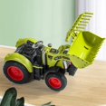 thumbnail image 2 of Light Grey Light Green Tractor Toy Farm Vehicle Inertia Powered Pretend Play For Children, 2 of 7