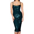 thumbnail image 3 of Pisexur Robes pour Femmes Col Rond Dos Nu Robe de Cocktail Mode Paillettes Scintillantes Robe de Soirée Boîte de Nuit Fête Robe Ajustée Robes de Retour à la Maison Élégante Robe d'Invitée de Mariage Tunique Robe Midi, 3 of 3