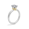thumbnail image 3 of 1.00 Carat Excellent Oval Shape Genuine Diamond Latest Design Solitaire Engagement Ring for Ladies Solid 18K White Gold Size 7.5, 3 of 8