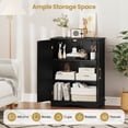 thumbnail image 2 of Costway Armoire de Rangement au Sol Organisateur de Rangement Moderne avec Tablettes Ajustables et 2 Portes, 2 of 10