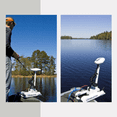 thumbnail image 4 of HASWING OUTDOOR Electric Trolling Motor – 12V 55LB 48 Inch Shaft Cayman Bow Mount Boat Fishing Saltwater Freshwater with Remote Control and Wireless Foot Controller, 4 of 6
