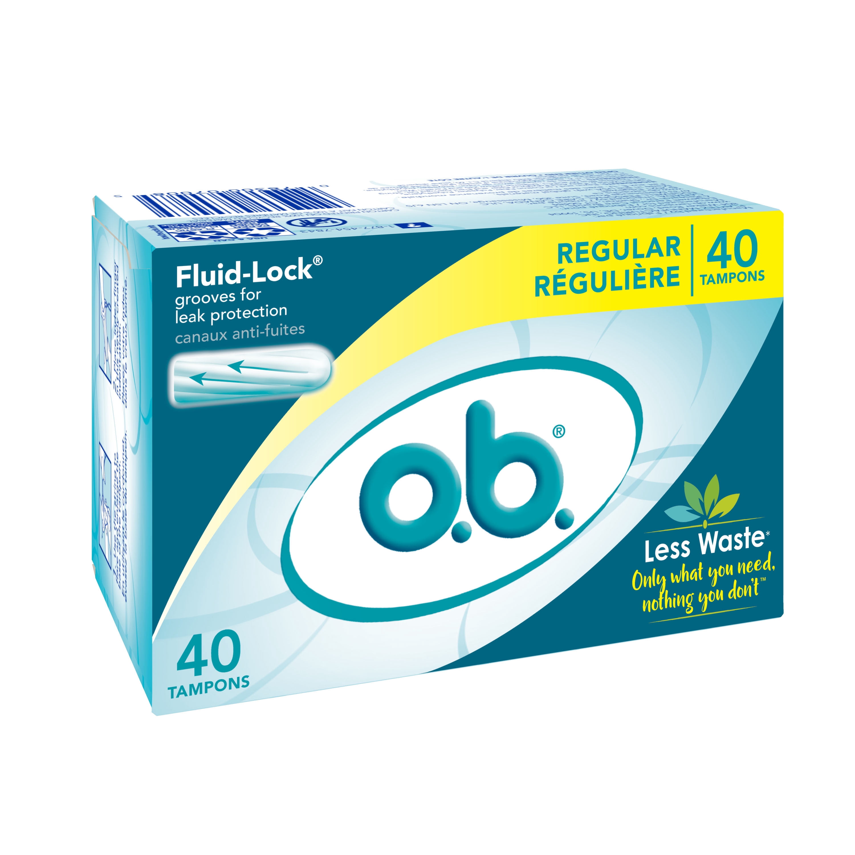 Tampons o.b. originaux sans applicateur à absorptivité régulière