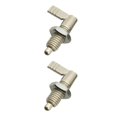 thumbnail image 2 of VONKY Stainless Steel L Type Indexing Plungers Fine Thread Locking Bolts Silver M10-5 2Set, 2 of 6