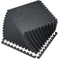 thumbnail image 1 of .;; Thick Sq Ft Rubber Top Exercise Equipment Mats High Density EVA Foam Mats with Rubber Top Interlocking Gym Flooring for Home Gym Protective Workout Mat /G, 1 of 9