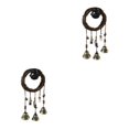 thumbnail image 1 of Wweixi Witch Bells For Whimsical Touch Unique Style Gift Choice Easy To Decorate Rattan And Iron And Zinc As Shown 2Set, 1 of 6