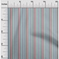 thumbnail image 1 of oneOone Cotton Poplin Fabric Multicolor Stripe Decor Fabric Printed BTY 42 Inch Wide, 1 of 3