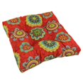 thumbnail image 1 of 19-inch Squared Spun Polyester Tufted Dining Chair Cushion, 1 of 2