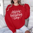 thumbnail image 4 of Penkiiy Chandails en Molleton de la Saint-Valentin pour Femmes - Mignon Chandail en Molleton de la Saint-Valentin Décontracté Cœur Pull Grahic TG Rouge, 4 of 7
