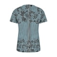 thumbnail image 5 of Birdeem Mode Femme Col en V Imprimé Décontracté Manches Courtes Ample Haut/chemise, 5 of 5