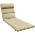 thumbnail image 1 of Outsunny Outdoor Lounge Chair Cushion with Back Ties, Beige, 1 of 10