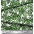 thumbnail image 2 of Soimoi Green Poly Georgette Fabric Pine Leaves Decor Fabric Printed Yard 52 Inch Wide, 2 of 3