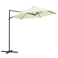 thumbnail image 1 of Outsunny Parasol de Patio Offset 8,5 Pi Rotation à 360° Cantilever Parasol Beige, 1 of 10