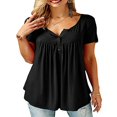 thumbnail image 1 of Hauts Blouse Amples d'Été pour Femmes Grande Taille, 1 of 6