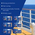 thumbnail image 4 of Blue Metal Rust Converter Paint 300g Water-Based Anti-Rust Coating Weather Proof for Automotive Tools Fences Industrial Surfaces Easy DIY Application with Brushes Included, 4 of 8