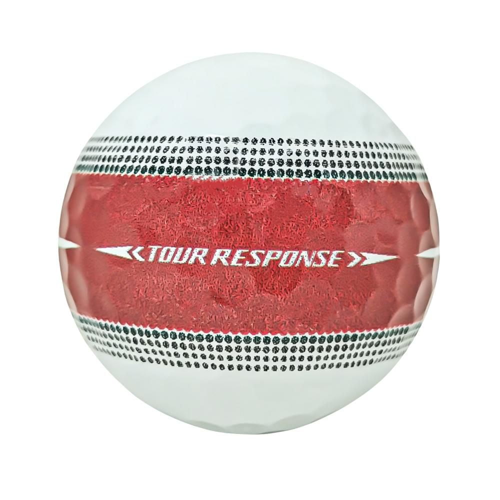 Mulligan - 36 Taylormade Tour Response Stripe 5A Mint Recycled Used Golf Balls, Red