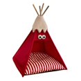 thumbnail image 2 of lionlar Pet Teepee Pet Sleeping Bed Universal Cat Tent for Kitty Small Animal Kitten Red, 2 of 9