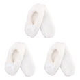 thumbnail image 1 of CHOK Adult Super Soft Warm Cozy Fuzzy Soft Touch Slippers Non-Slip Lined Socks  Assortment B  Medium 3 Pairs, 1 of 4