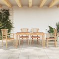 thumbnail image 1 of vidaXL Ensemble de Salle à Manger de Jardin 5 Pcs en Bois Massif de Teck, 1 of 5