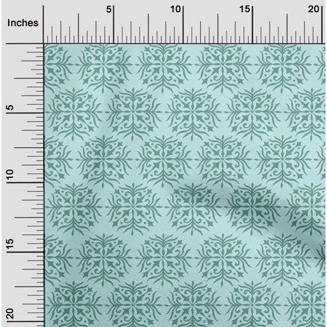 oneOone Tissu Georgette Viscose à Imprimé Floral en Blocs Tissu de Couture BTY 42 Pouces de Large