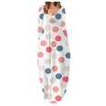 thumbnail image 1 of Leutsin Femmes Automne V-Cou Casual Impression en Vrac Confortable Robe à Manches Longues, 1 of 5