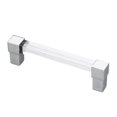 thumbnail image 1 of  Acrylic Handle, Acrylic Drawer Pulls Strong  For Closet Hole Spacing 96 Silver, 1 of 8