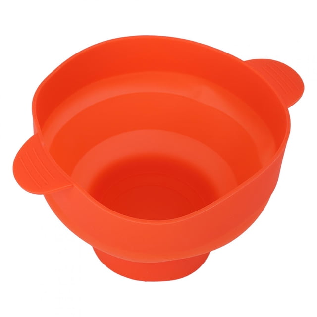 Silicone Popcorn Bucket Eco-Friendly And Safe With Handle Lid Popcorn Bucket With Handle, Popcorn Bucket With Lid, For Microwave Oven