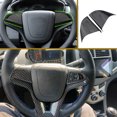 thumbnail image 3 of 2 packs for Chevrolet Cruze Sedan Hatchback 2009 - 2015  Car Chrome Steering Wheel Protective Cover Trim Sticker  Accessories, 3 of 7