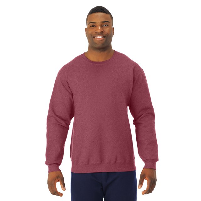 Jerzees Adult NuBlend Crew Neck Sweatshirt, 4X, Vintage Heather Red