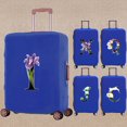 thumbnail image 2 of Luggage Cover Elasticity Thicken Travel Accessory Covers Flower Color Print Trolley Protective Case Apply To 18-32 Inch Suitcase 8Flower color M L (26-28inch), 2 of 6
