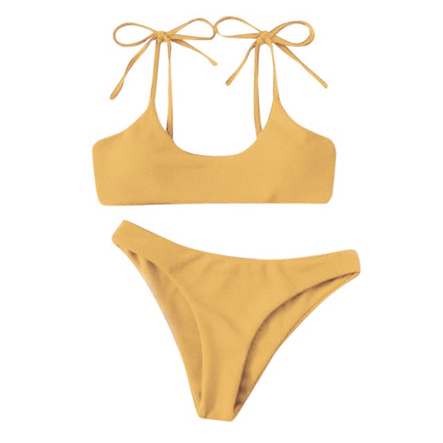 Women‘S Bikini High Waisted Tummy Control Two Piece Swimsuit