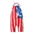 thumbnail image 2 of EGNMCR Girls' Jumpsuits & Rompers Girls Children's Summer Independence Day Romper Sling Sleeveless Backless Short Jumpsuit Kid Rompers, 2 of 9