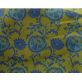 thumbnail image 4 of oneOone Georgette Viscose Fabric Leaves & Floral Block Printed Fabric 1 Yard 42 Inch Wide, 4 of 5