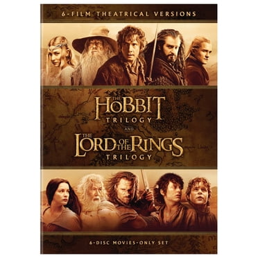 Terre du Milieu Collection de 6 Films, Version Cinéma (DVD), en vedette Elijah Wood, Ian McKellan, et Orlando Bloom [2015]
