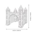 thumbnail image 3 of KAKOWELY 1 Set of Paper Colorizing 3D Castle Model Coloring DIY Coloring Puzzle,14.57X"X10.63"X0.39", 3 of 4