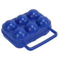 thumbnail image 2 of 6 Grid Egg Box, ABS Eggs Protective Box Shatterproof Anti Extrusion  For Trips For Barbecues For Picnics Orange,Blue,Green, 2 of 8