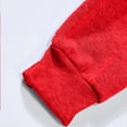 thumbnail image 4 of aohooy Chandail à Capuchon à Enfiler à Cordon à Manches Longues pour Femme avec Imprimé de Lettres et Poche Rouge, TTTG, 4 of 7