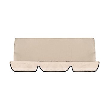 Housse de Siège de Balançoire Extérieure Beige avec Pare-Soleil