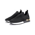 thumbnail image 1 of MAWCLOS Espadrilles pour Femmes à Enfiler Style Chaussette Confort Bout Rond Ballerines Respirantes Chaussures de Marche d'Extérieur Noir 10, 1 of 8
