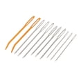 thumbnail image 2 of yuksok Hand sewing needle knitting Darning Threading Supply 6pcs curved needle, 2 of 6