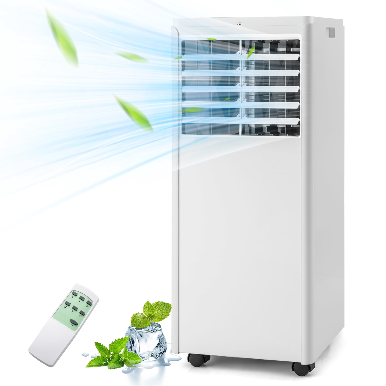 Giantex  5000 BTU (8000 BTU ASHRAE) Portable Air Conditioner, Standing Air Cooler w/Fan & Dehumidifier, Cools Rooms up to 250 Sq.Ft